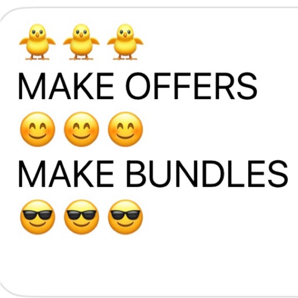 SAVE! WE ACCEPT REASONABLE OFFERS. Make offers Make Bundles & save on shipping!